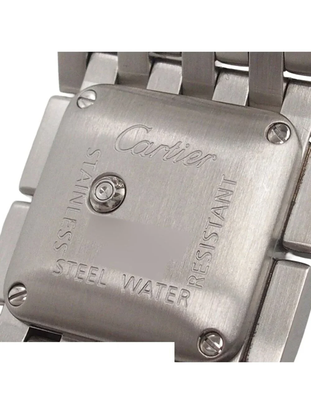 Cartier Panther Ribbon Blue Shell SS Watch Quartz Completed